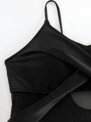  Swimsuit Women's Plus V Neck Tummy Control One Piece Bathing Suit