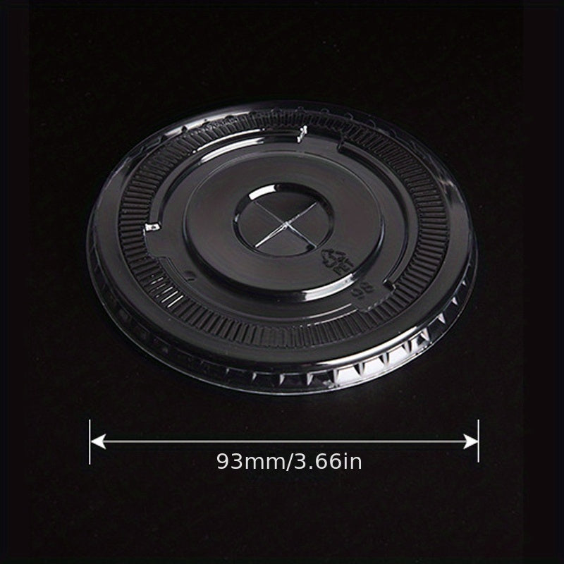 50pcs 270ml 9 Oz Disposable Plastic Cup With Lid - Wedding Party Christmas Cup