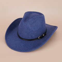 Vintage Felt Hat Cowboy Hat Jazz Fedora Cap