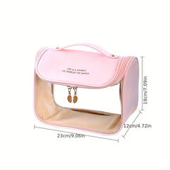 Waterproof Hanging Cosmetic Bag Transparent Travel Storage Bag with Hook