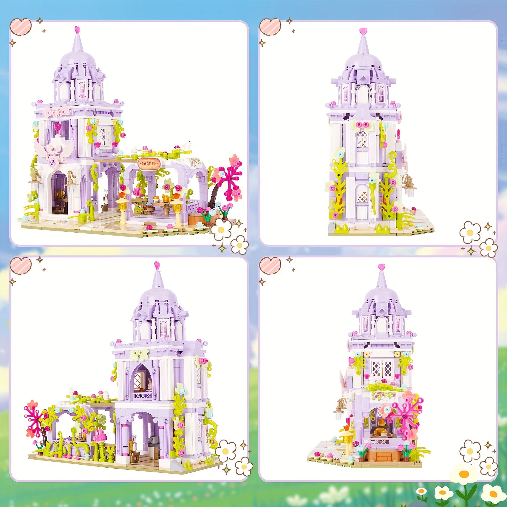 Garden House With Fountain Building Set