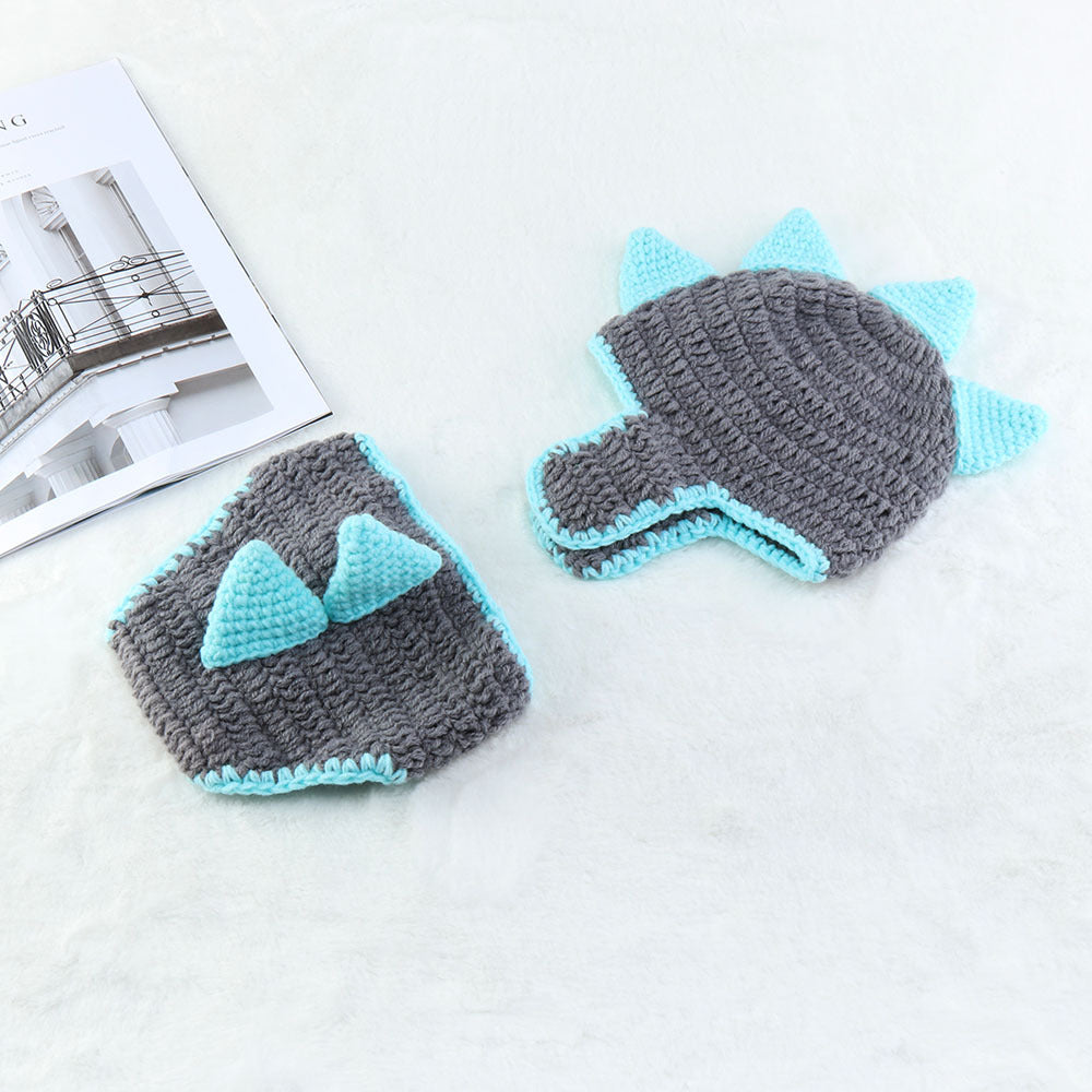 Newborn Dinosaur Modeling Wool Set Baby Photography Suit