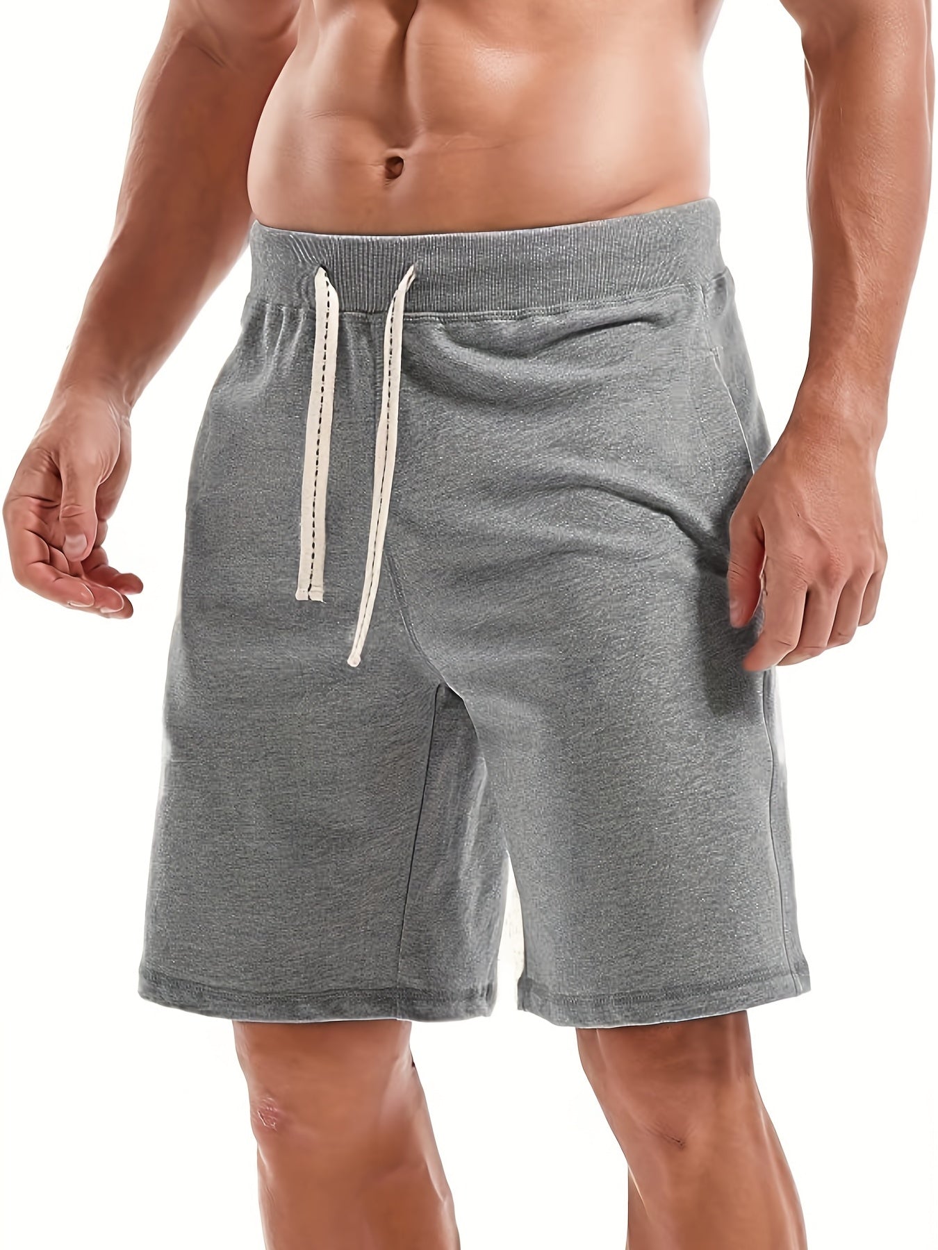 Men's Comfy Elastic Waist Drawstring Shorts for Summer