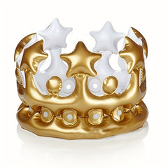 Inflatable Crown Birthday Party Decorations Hat Headwear Queen Headband