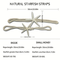Natural Starfish Curtain Tiebacks for Home Decor