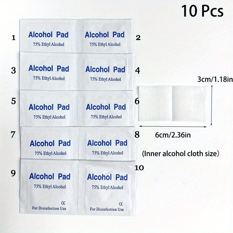 10pcs Alcohol Cleaning Wipes for Jewelry, Phone Screen