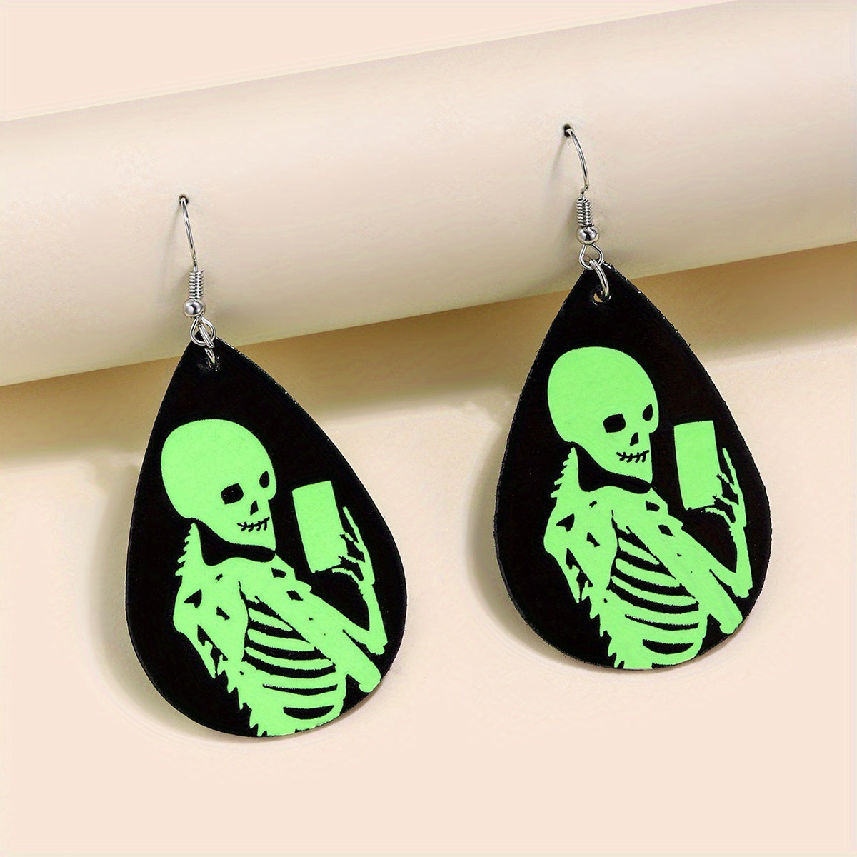 Retro Halloween Jewelry Luminous Dangle Earrings