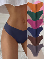 6pcs Seamless Skin-friendly Panties Women's Lingerie