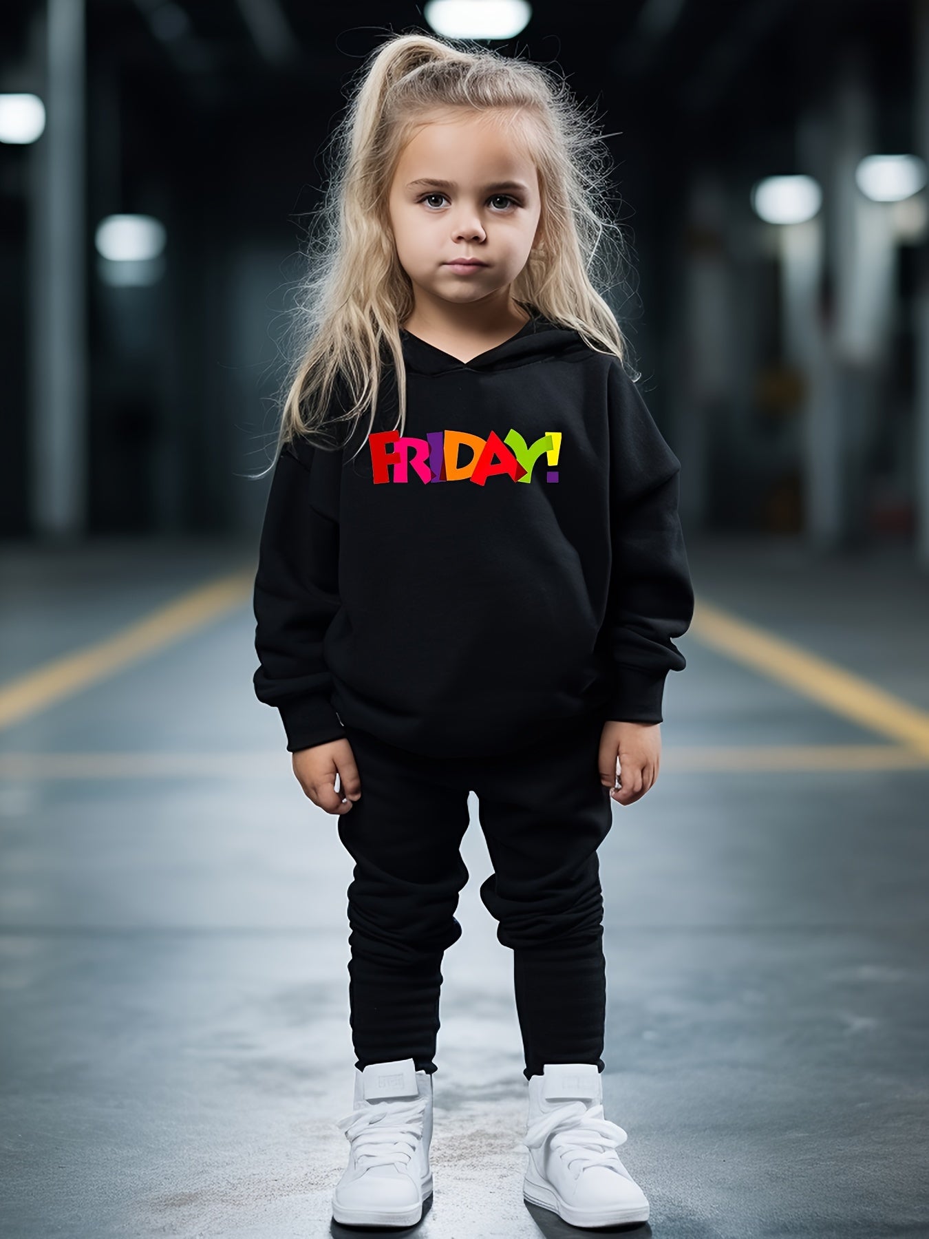 OERYUI Friday Print Hoodies Pants Set Spring Fall Sports Christmas Gift