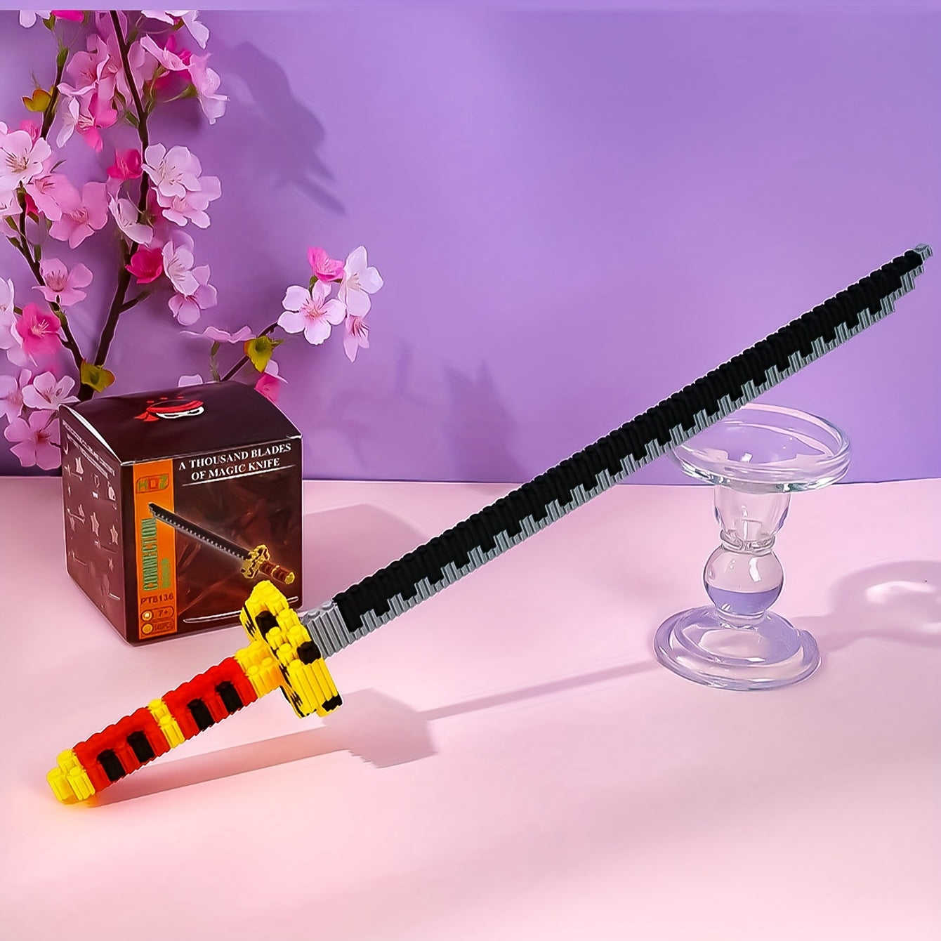 Building Blocks Sheath Sword Holder Model Anime Educational Toys
