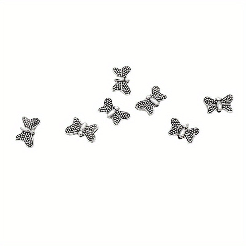 10pcs Butterfly Flower Owl Alloy Spacer Beads For DIY Jewelry Making