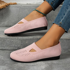 Women's Lightweight Breathable Knit Flat Shoes