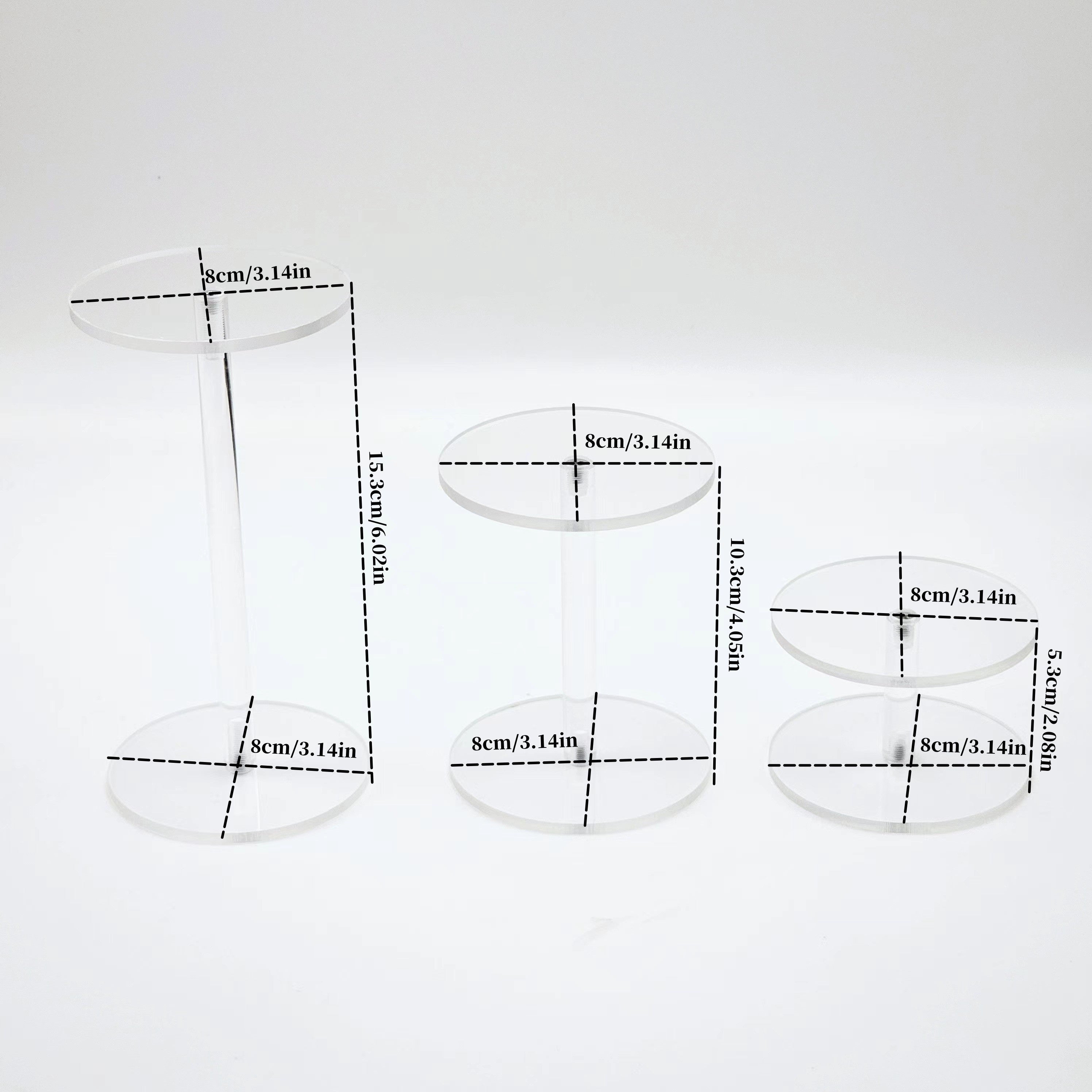 Acrylic Clear Jewelry Display Stand Desktop Cosmetic Perfume Storage Holder