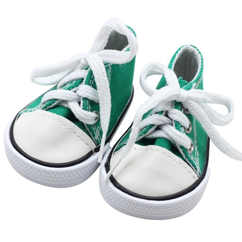 Lace up Canvas Sneakers for 18" Girl Dolls - Accessories Not Included