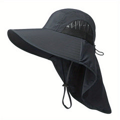 Mesh Boonie Hat with Neck Flap for Outdoor Activities