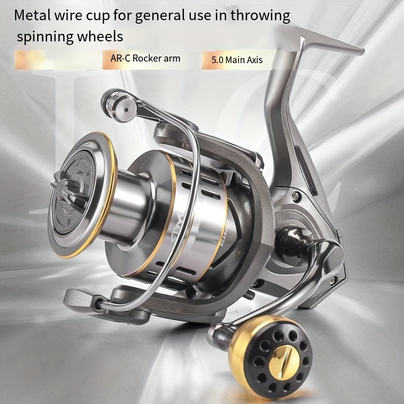 1pc Fishing Spinning Reel Large Line Spool Rock Fishing Reel Outdoor Tackle