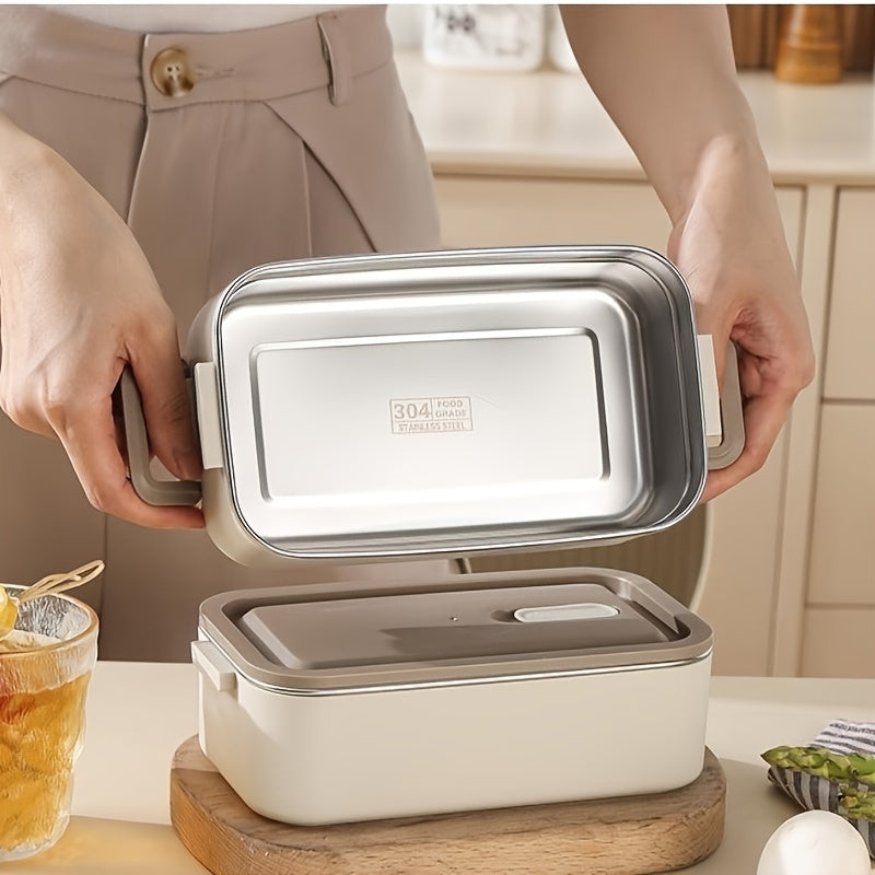 304 Stainless Steel Lunch Box Double layer Insulated Leakproof Food Container