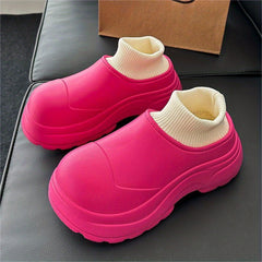 Warm Fur Lined Slip On Water Boots