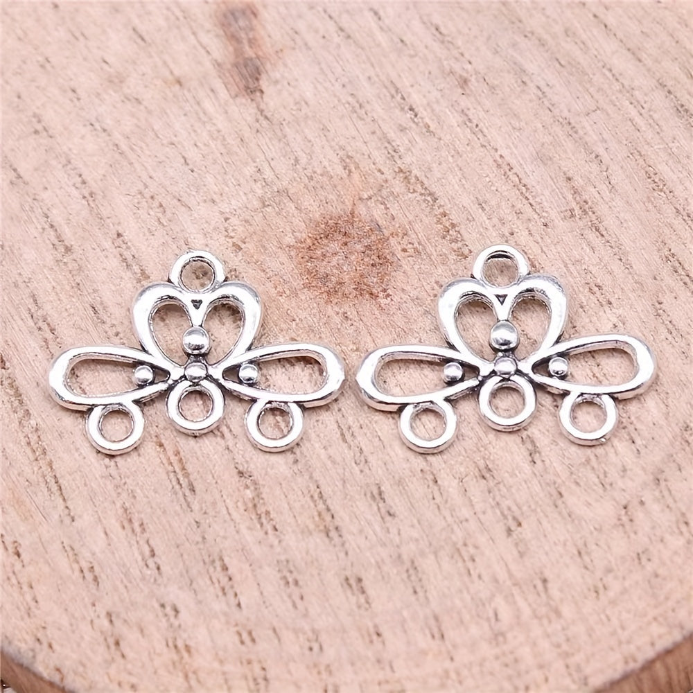 20pcs Vintage Hollow Flower Jewelry Connector for DIY Jewelry Making