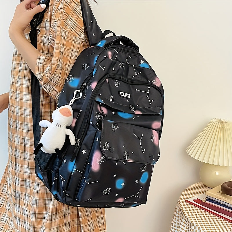 Rainbow Tie Dye Backpack Large Capacity Schoolbag