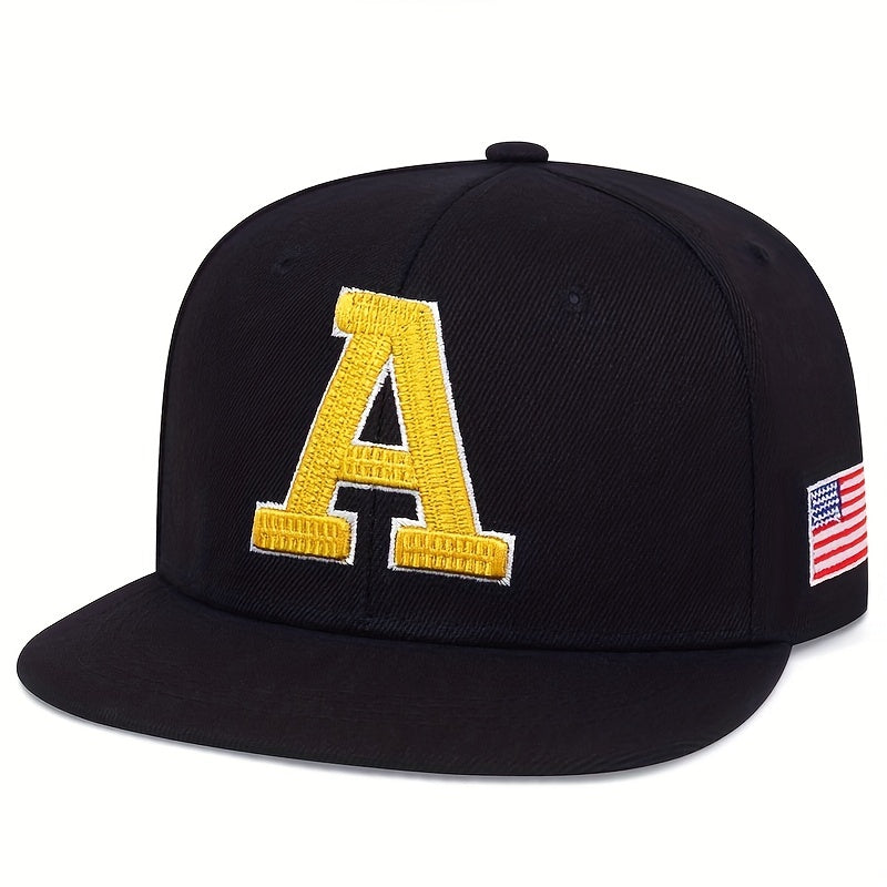Men's A Letter Baseball Cap Unisex Adjustable Dad Hat Snapback Gift