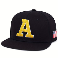Men's A Letter Baseball Cap Unisex Adjustable Dad Hat Snapback Gift