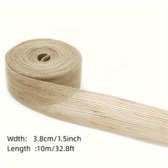 Jute Decorative Ribbon Linen Ribbon DIY Decorative Bow 10m Roll