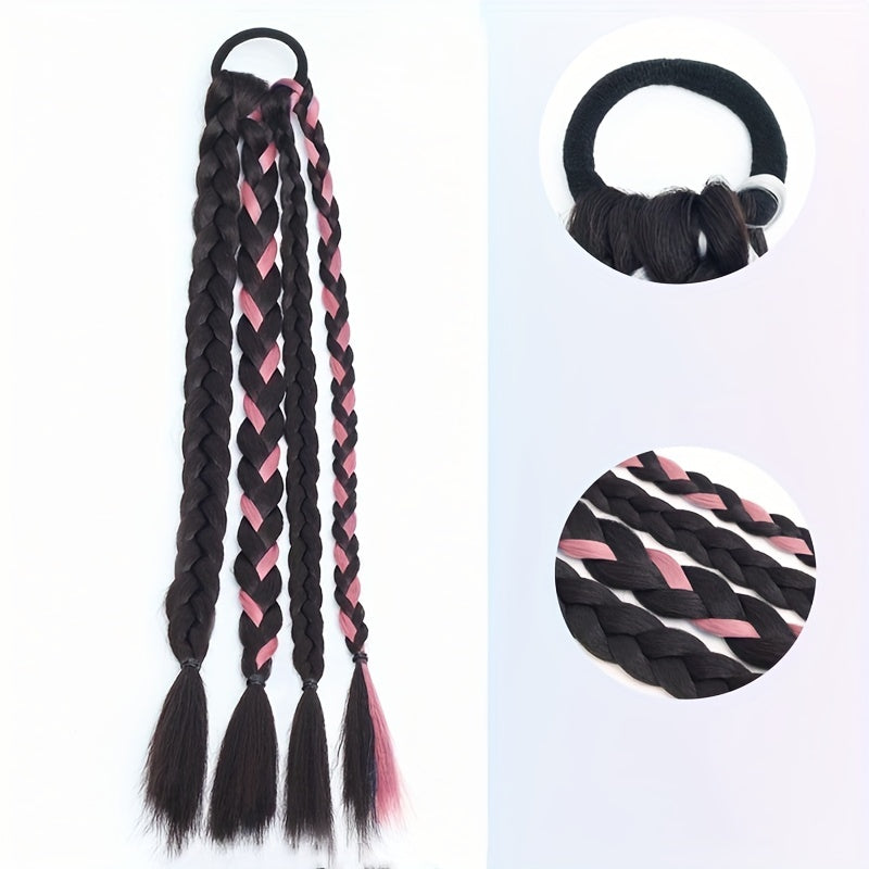 Sweet Wig Braid Double Ponytail Dreadlock Hair Tie