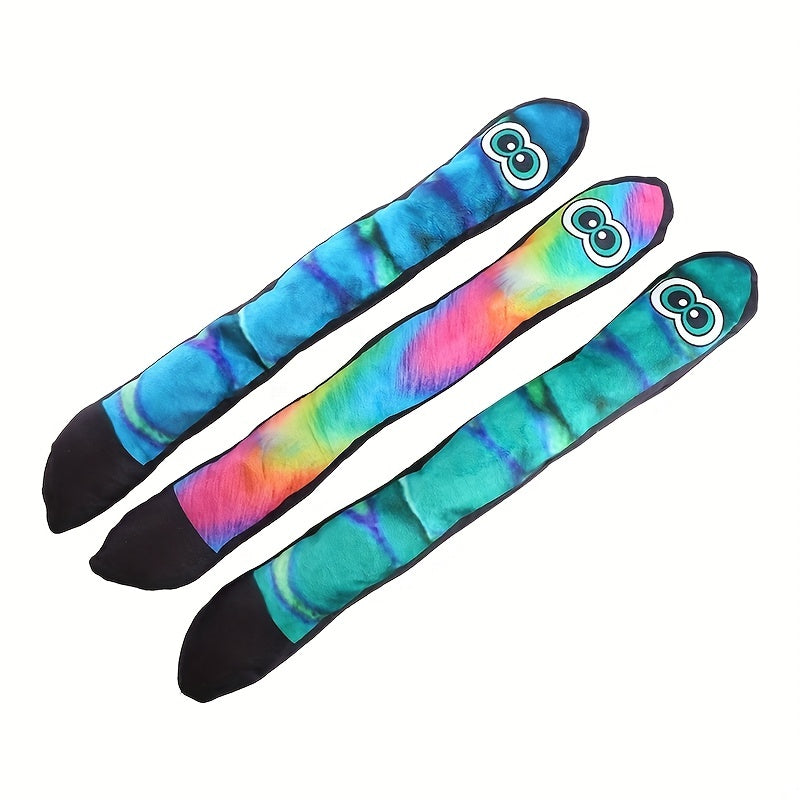 Big Eye Snake Chew Toy for Dogs, Interactive Teeth Grinding & Squeaking Fun