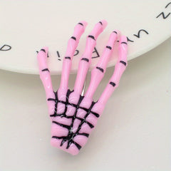 Skeleton Claws Hair Clip Skull Hand Hair Clip Punk Style Duck Billed Clip