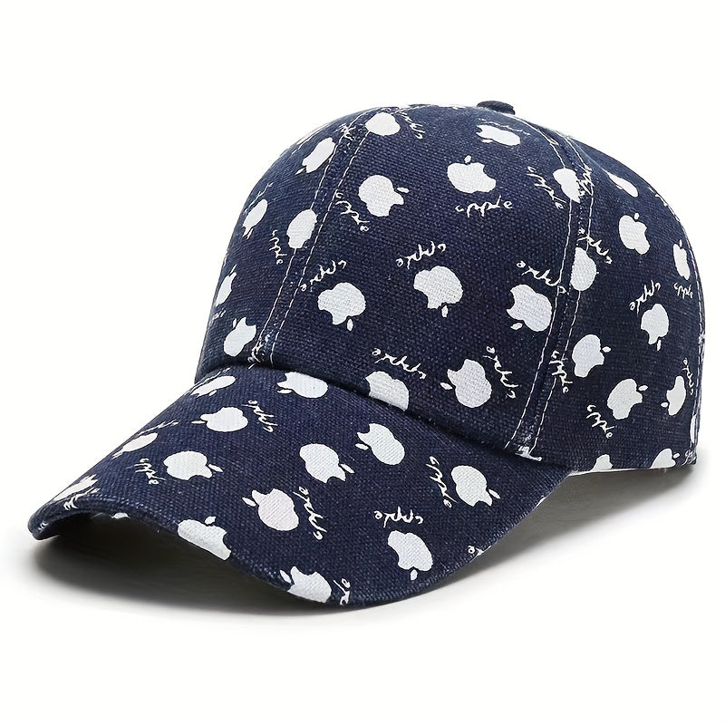 Fruit Printed Baseball Cap Lightweight Sun Hat for Women