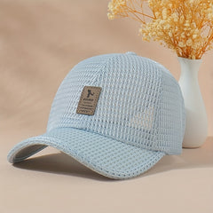 Mesh Hollow Breathable Trucker Hat Unisex Sunscreen Baseball Cap