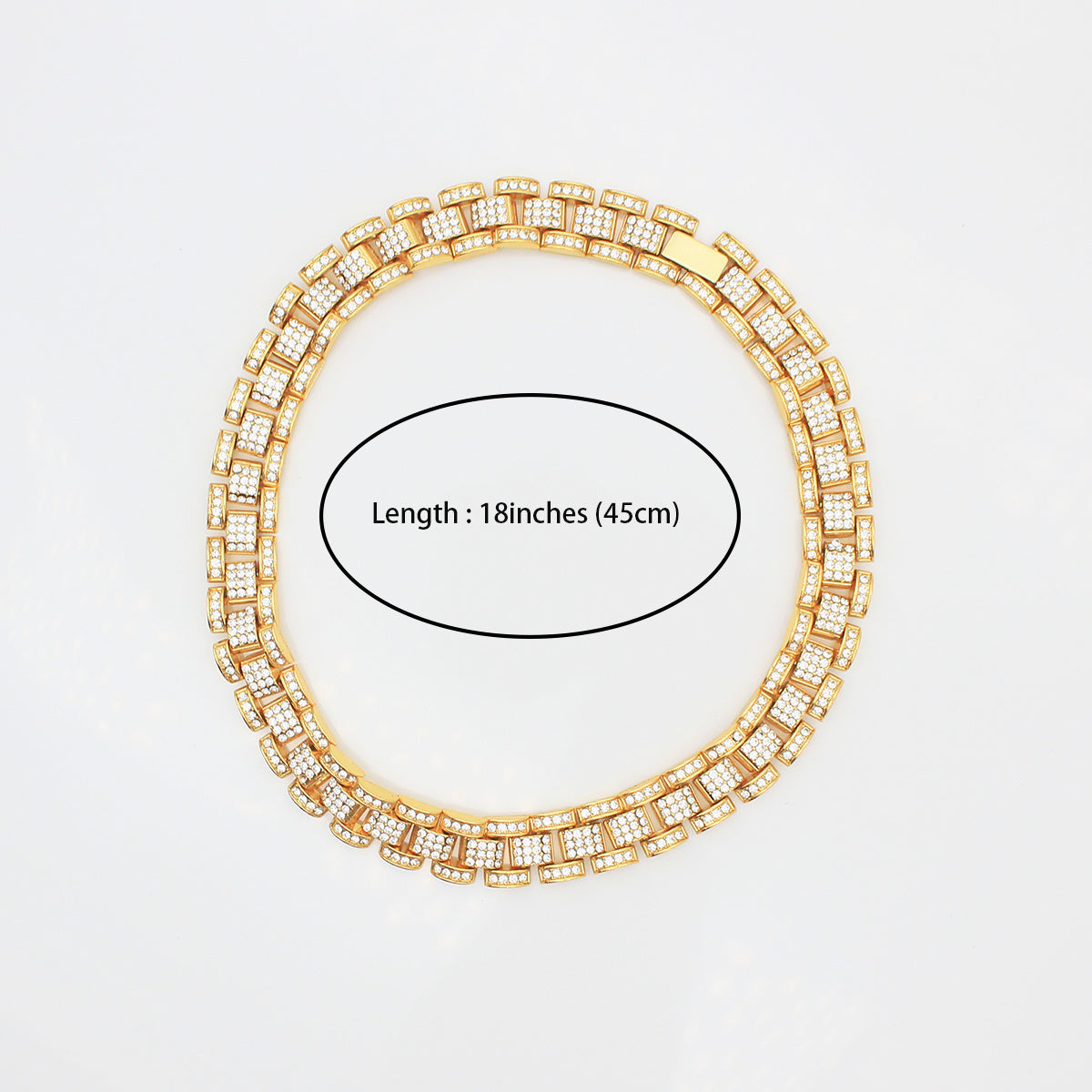 Hip Hop Cuban Link Chain Bracelet Men Necklace Jewelry