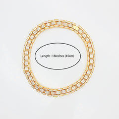 Hip Hop Cuban Link Chain Bracelet Men Necklace Jewelry