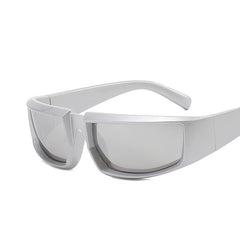 Square Wrap Around Sports Sunglasses for Women Thick Frame