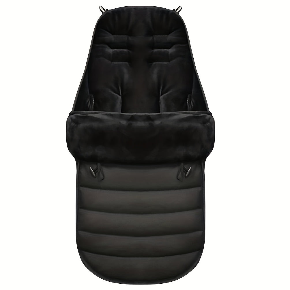 Linen Baby Stroller Sleeping Bag Warm Foot Cover Windproof Three speed Adjutable