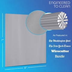 6Pcs Microfiber Cleaning Cloths For Eyeglasses Camera Lens Cell Phones CD DVD