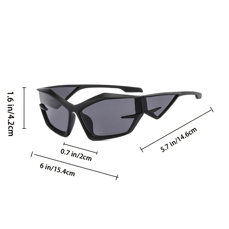 Men's Retro Future Tech Cat Eye Sunglasses