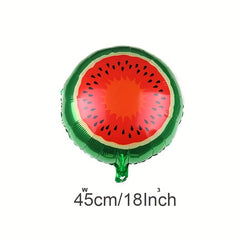 24pcs Fruit Party Decoration Balloons 18 inch Aluminum Foil Balloons