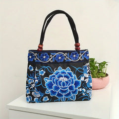 Flower Embroidered Ethnic Bag Casual Handbag For Women