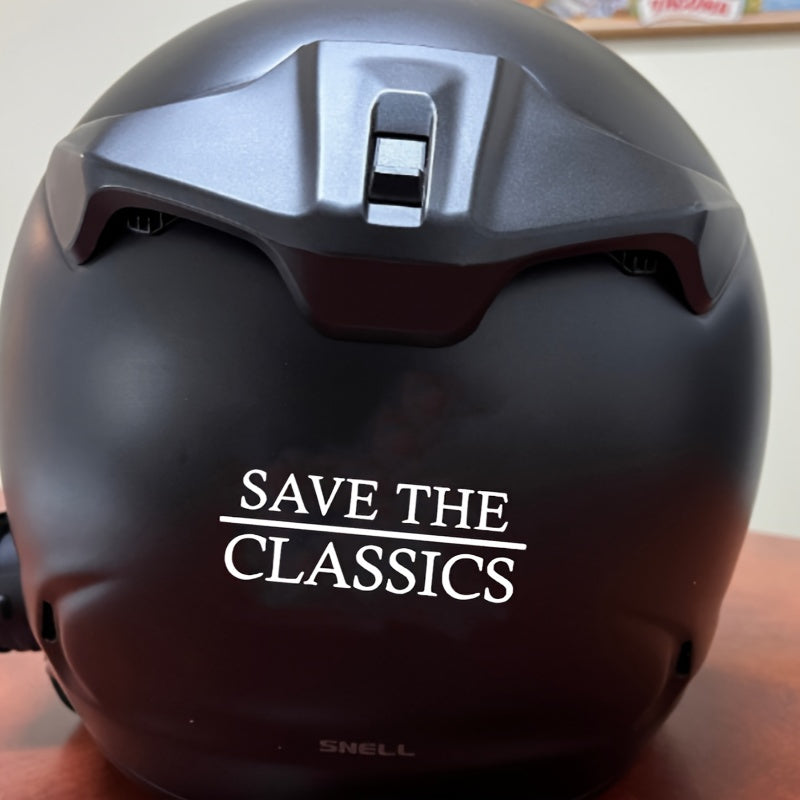 Save the Classics Vinyl Sticker Waterproof Sun Protective Self Adhesive