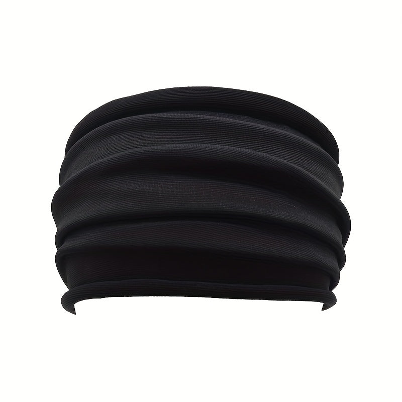 Bohemia Hair Ornaments Non Slip Elastic Wide Headband Stretchy Yoga Sports