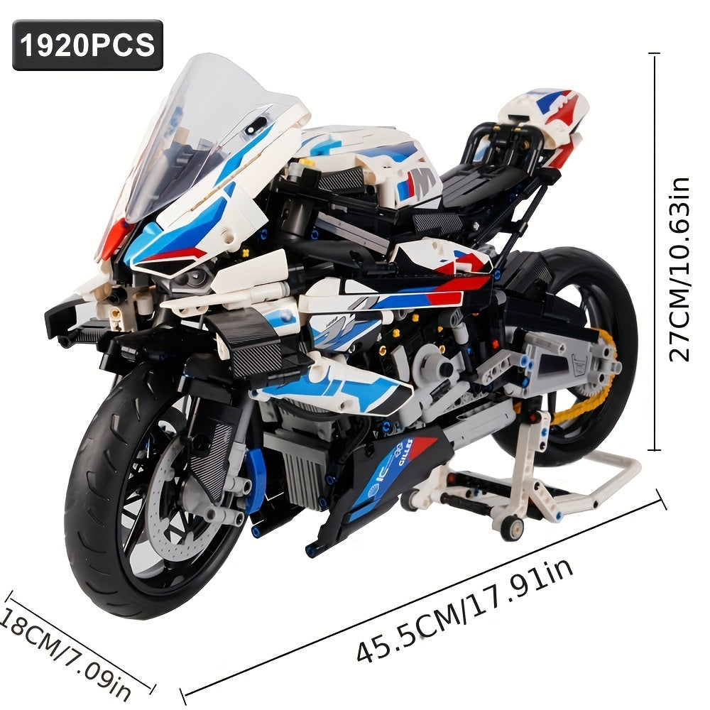 Stylish Motorcycle Model Building Kit - Collectible Display Model for Fans