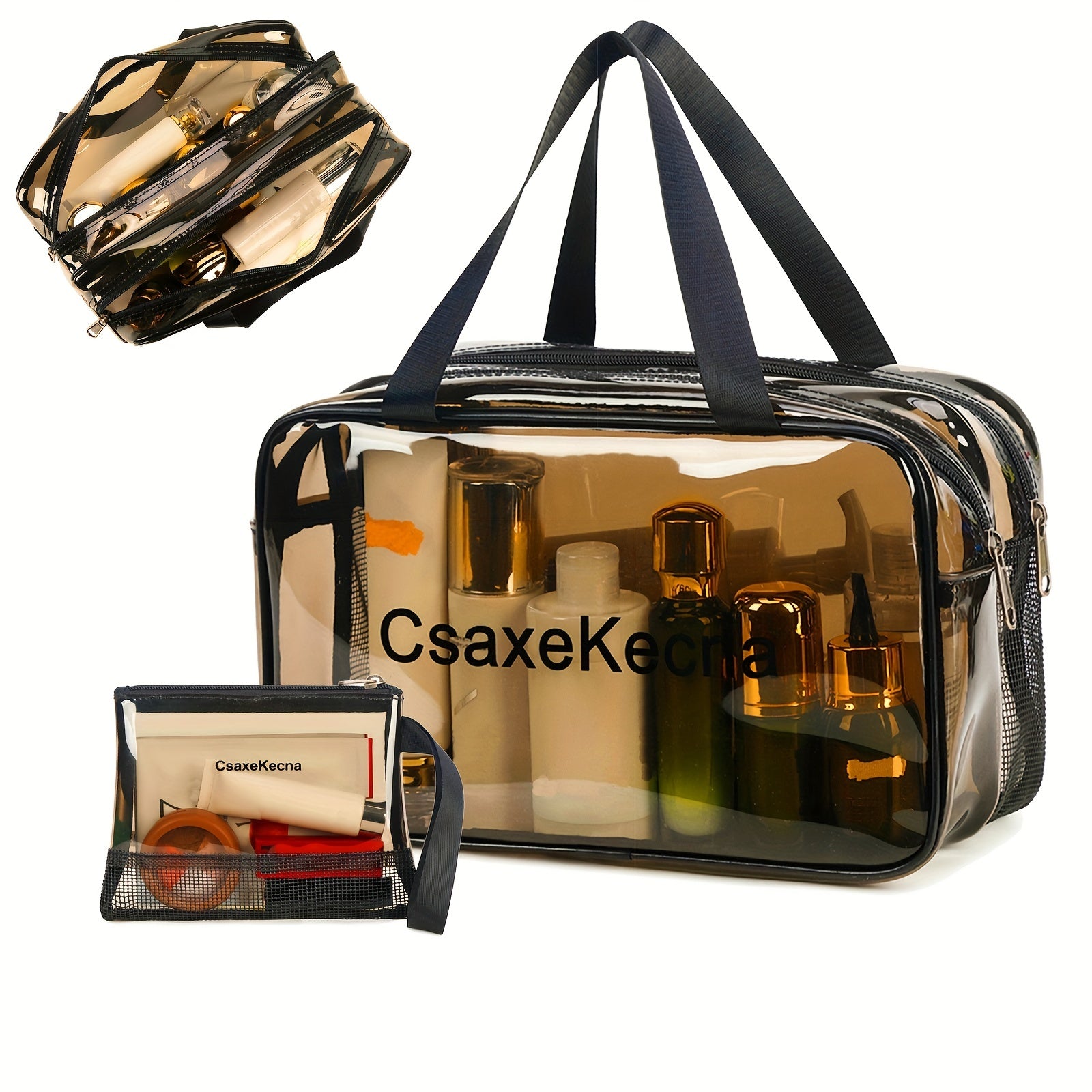 Large Capacity Transparent Cosmetic Bag Waterproof Storage Bag