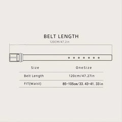 Men's Buckle Business Belt Outdoor Party Decorative Accessories