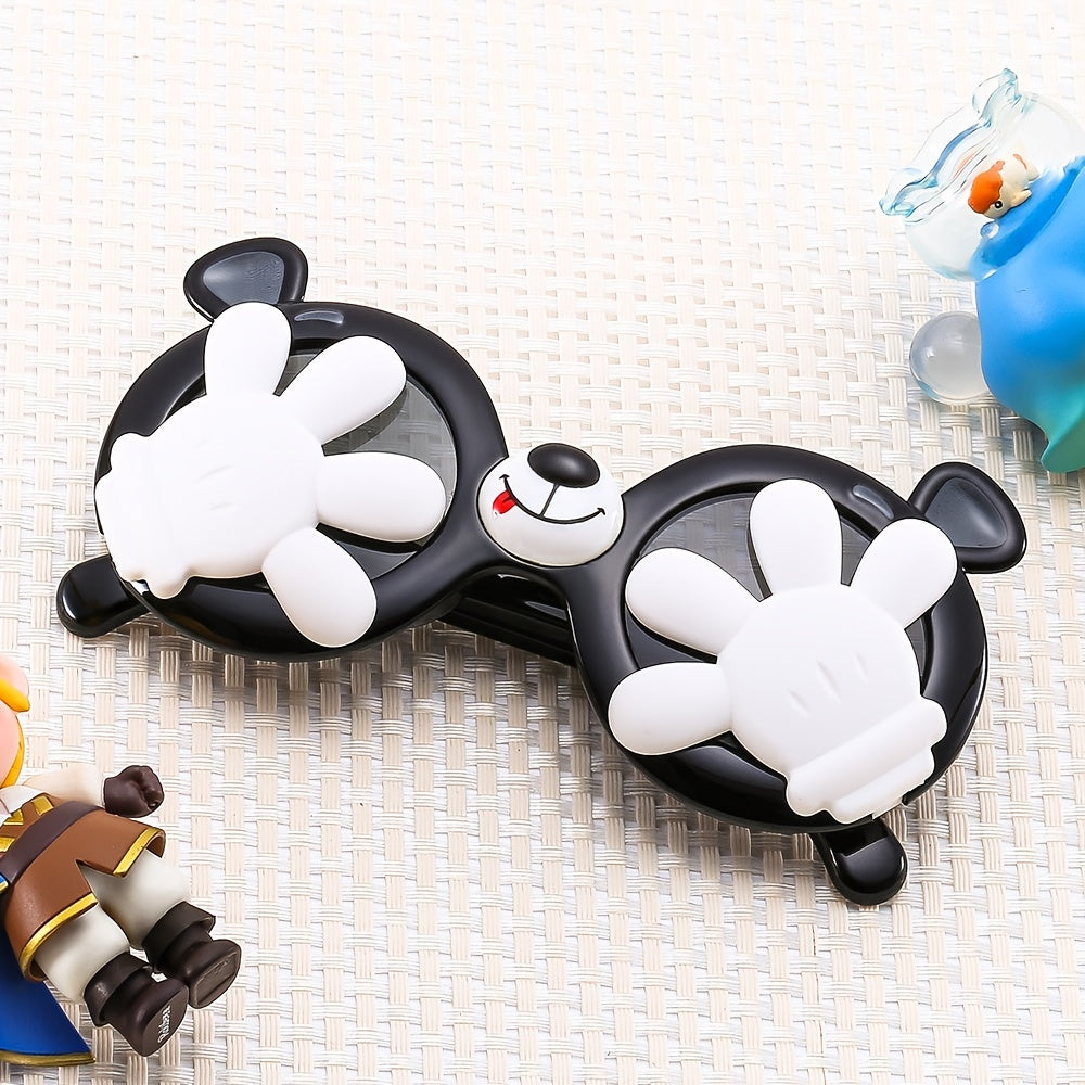 Girls Cute Cartoon Sunglasses Soft Silicone Polarized Decorative Glasses