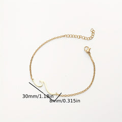 Men's Lightning Round Love Bracelet, Adjustable Charm