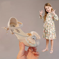 Girls Sandals Summer Kids Princess Shoes With Fancy Bow Ties
