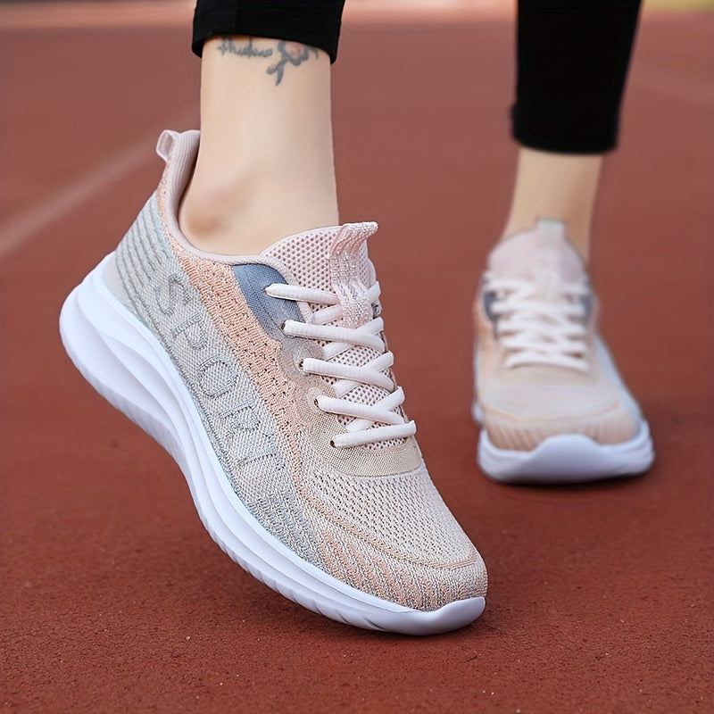 Breathable Shockproof Chunky Sports Shoes Comfortable Lace Up Travel Shoes