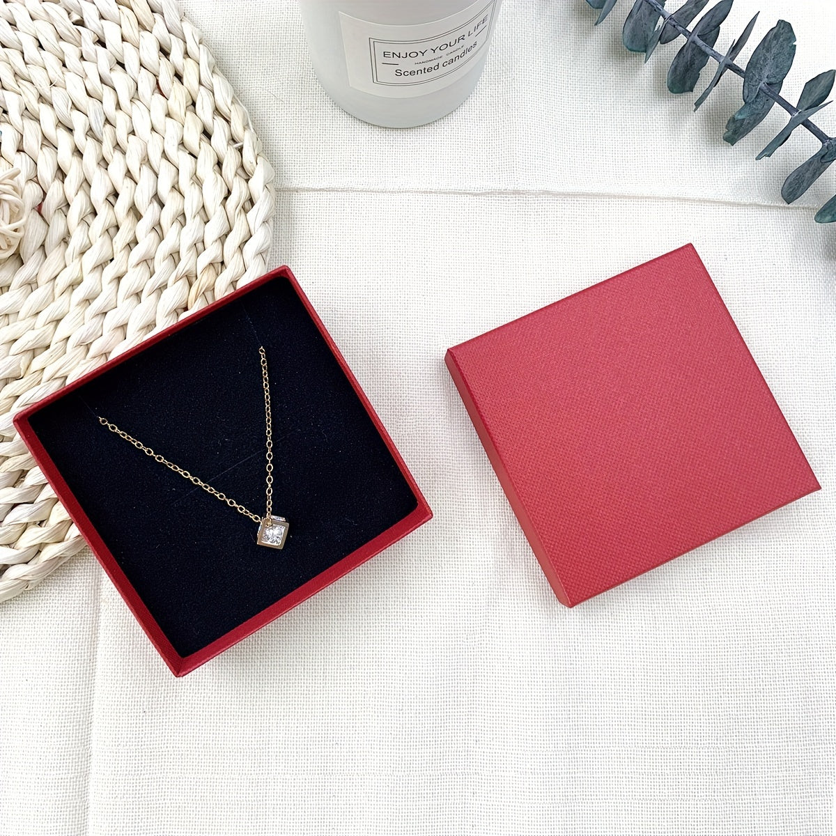 12pcs Necklace Earrings Jewelry Packaging Box Set Wedding Decor
